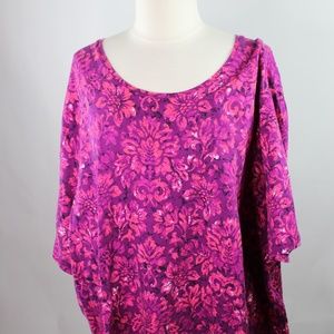 Catherines Women's Top Floral Print